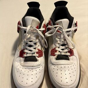 Jordan White and Red Sneakers